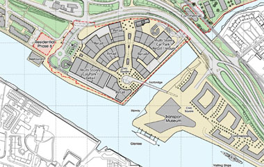 Plan by the Peel Group showing the retail area
